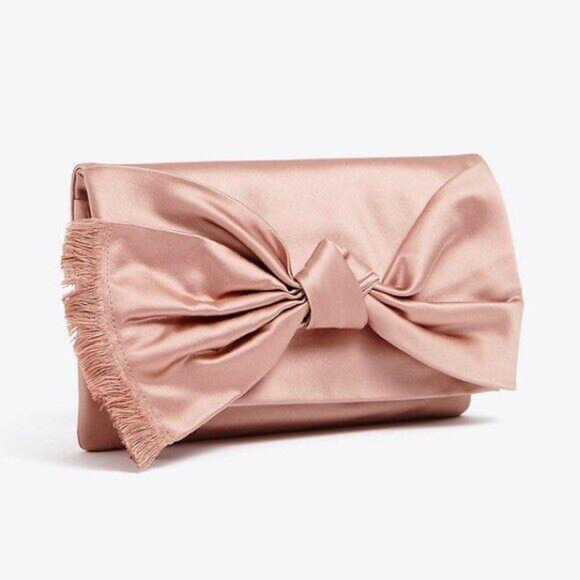 Tory Burch Eleanor Satin Bow Clutch - Picture 4 of 15